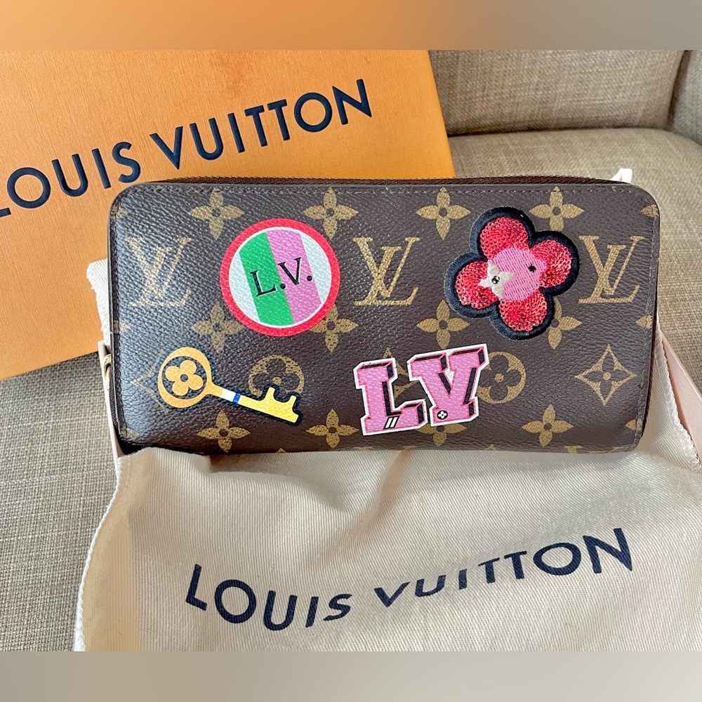 Authentic LOUIS VUITTON Monogram Printed Zippy Zip Around Long Wallet CA3178